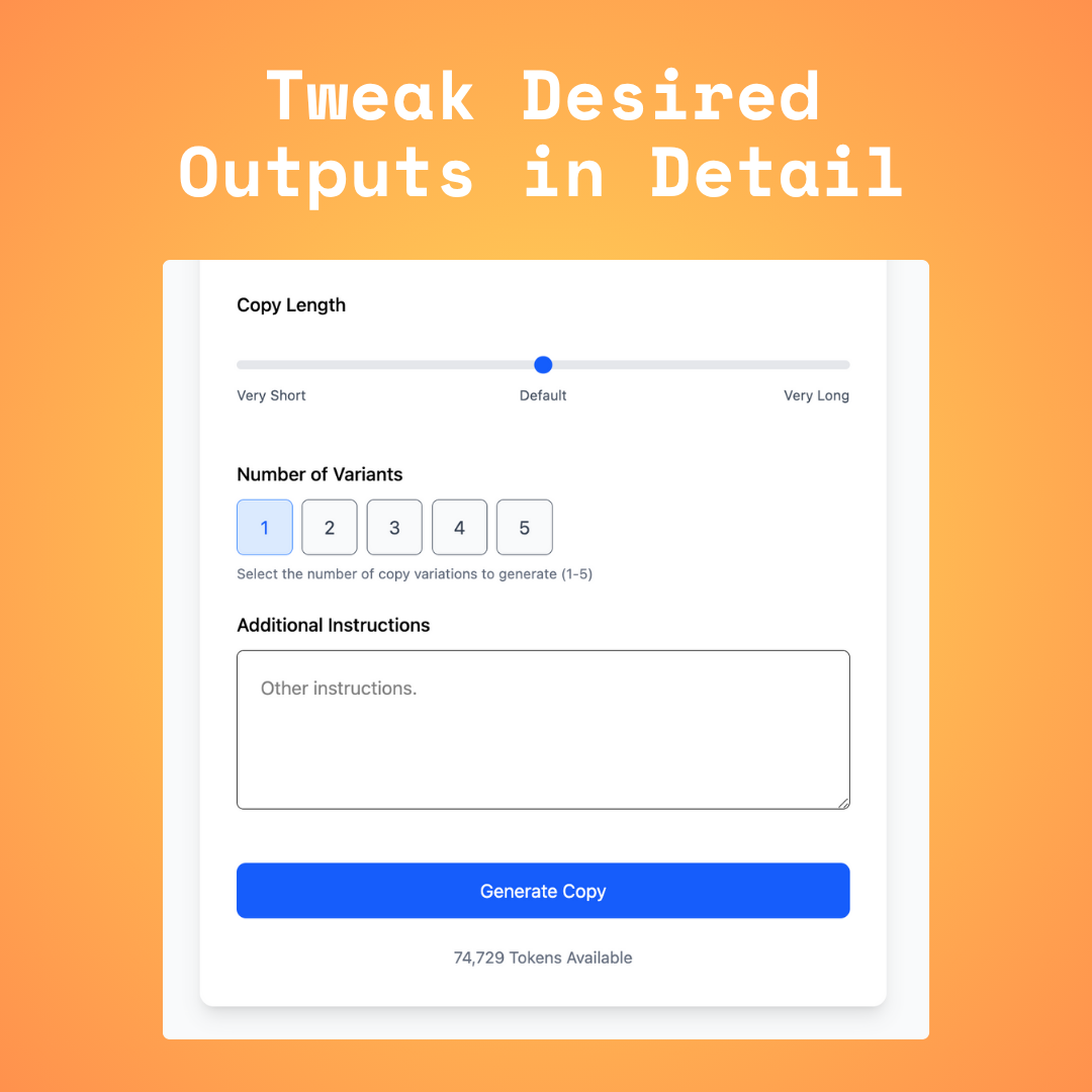 Fine-Tune Every Detail